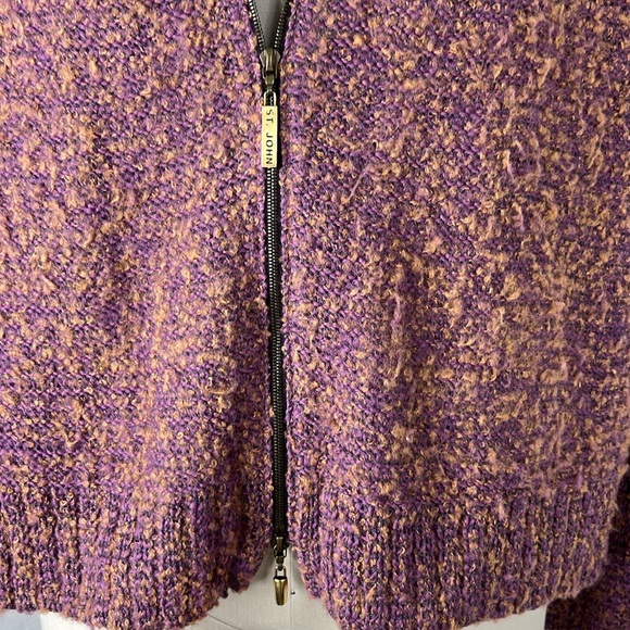 St John Sport Fall 06 Knit Wool Cardigan Sweater Zip - Picture 3 of 10
